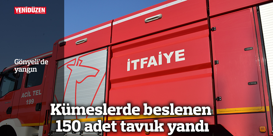 Kümeslerde beslenen 150 adet tavuk yandı