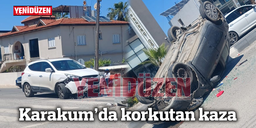 Karakum’da korkutan kaza