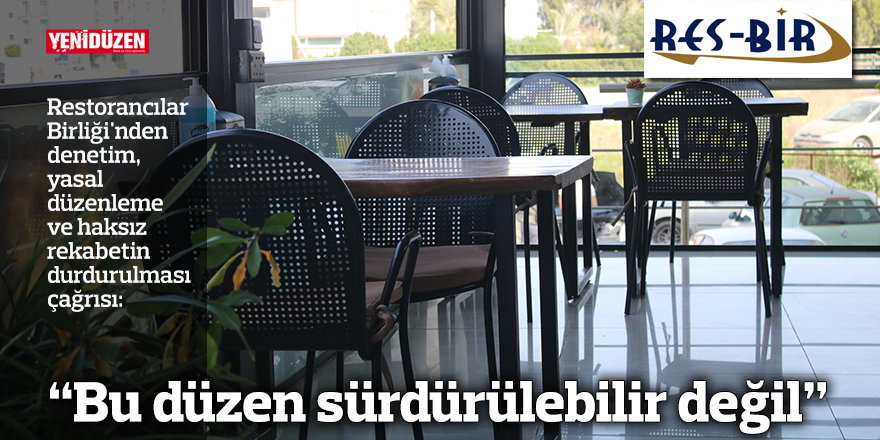 “Bu düzen sürdürülebilir değil”