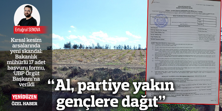 “Al, partiye yakın gençlere dağıt”