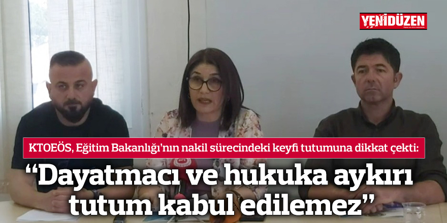 “Dayatmacı ve hukuka aykırı tutum kabul edilemez”