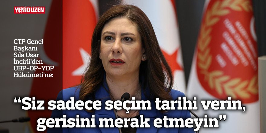 “Siz sadece seçim tarihi verin, gerisini merak etmeyin”
