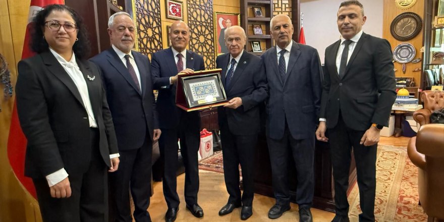 Altınbaş Kıbrıs Üniversitesi’nden Devlet Bahçeli’ye ziyaret