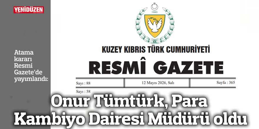 Onur Tümtürk, Para Kambiyo Dairesi Müdürü oldu