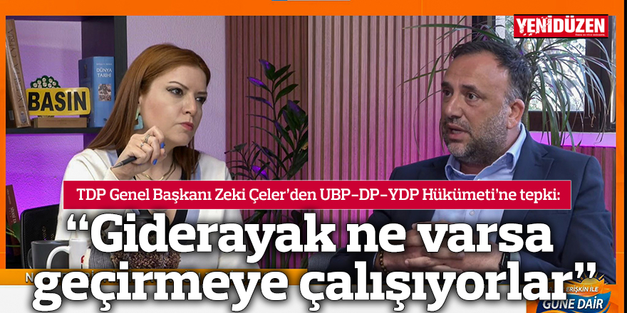“Giderayak ne varsa geçirmeye çalışıyorlar”