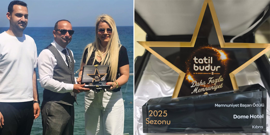 Dome Hotel’e “Memnuniyet Başarı Ödülü”