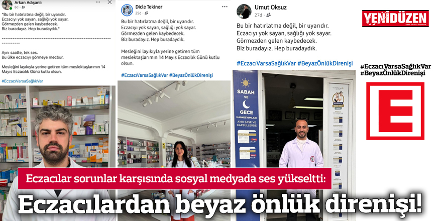 Eczacılardan beyaz önlük direnişi!