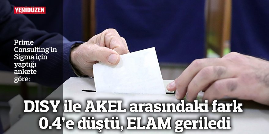 DISY ile AKEL arasındaki fark 0.4’e düştü, ELAM geriledi
