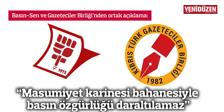 “Masumiyet karinesi bahanesiyle basın özgürlüğü daraltılamaz"