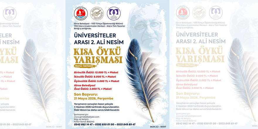 “Üniversiteler Arası 2. Ali Nesim Kısa Öykü Yarışması” başvuruları başladı