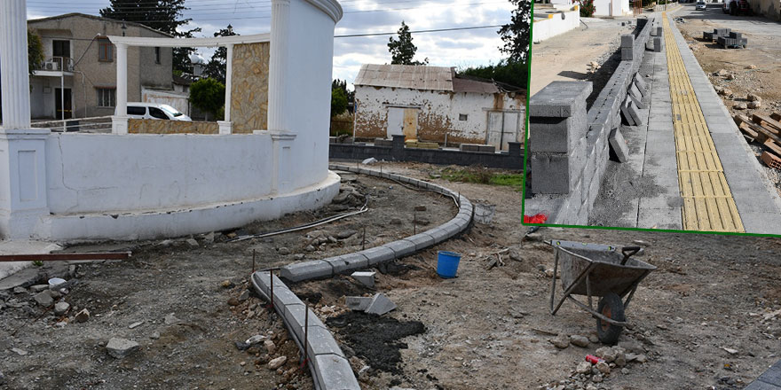 Mesarya Belediyesi’nden Vadili Düğün Salonu çevresinde düzenleme çalışması