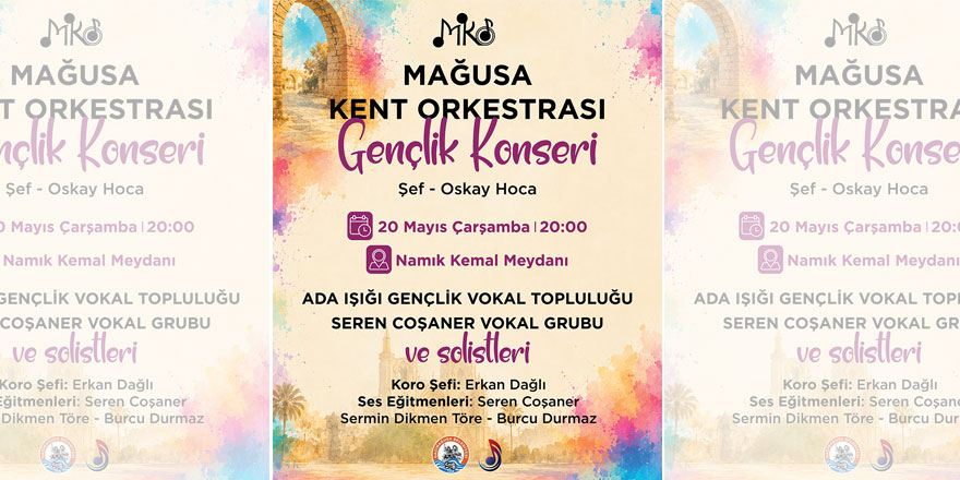 Mağusa'da “Gençlik Konseri” düzenleniyor