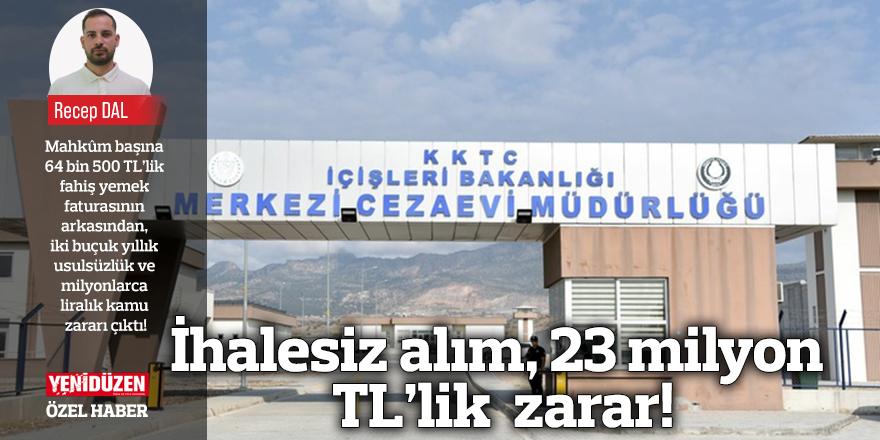 İhalesiz alım, 23 milyon TL’lik  zarar!