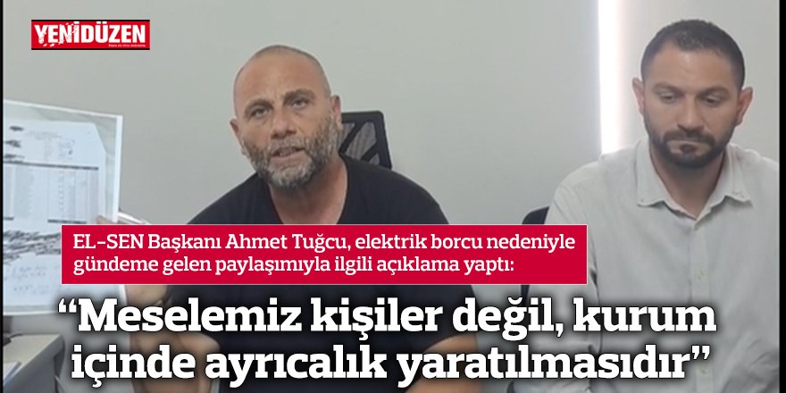 “Meselemiz kişiler değil, kurum içinde ayrıcalık yaratılmasıdır”