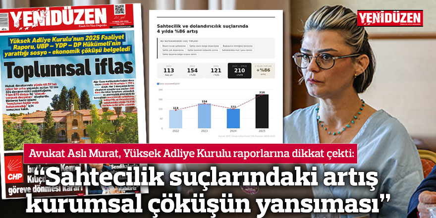 “Sahtecilik suçlarındaki artış kurumsal çöküşün yansıması”