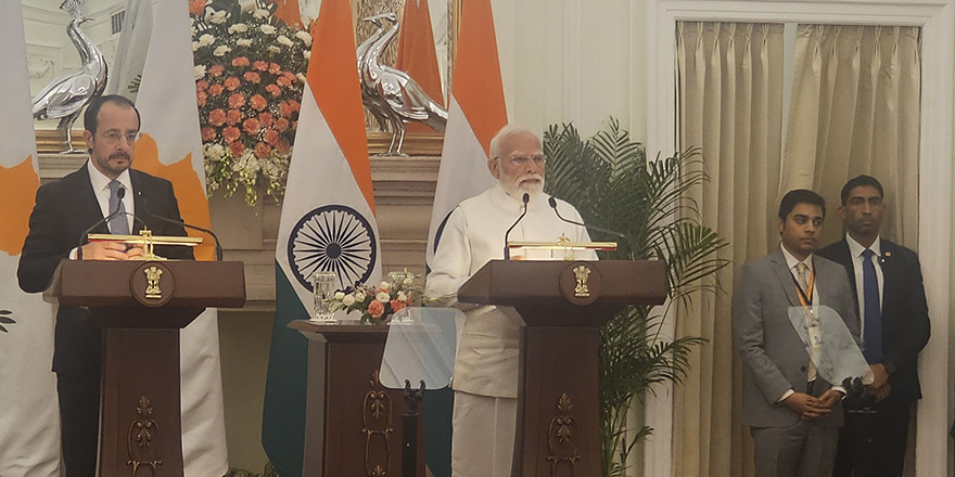 Hristodulidis ve Modi iki ülke arasındaki stratejik ortaklığı teyit etti