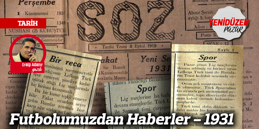 Futbolumuzdan Haberler - 1931