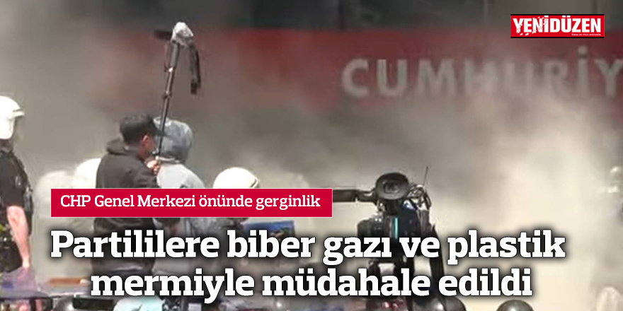 CHP Genel Merkezi önünde gerginlik
