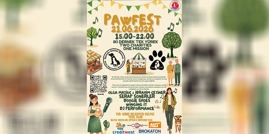 “PawFest” 21 Haziran'da Girne'de yapılıyor