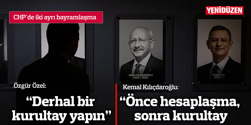 CHP'de iki ayrı bayramlaşma
