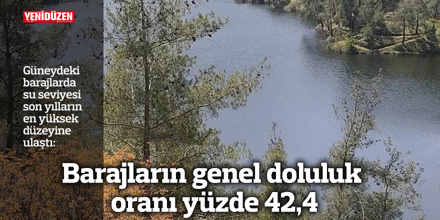 Barajların genel doluluk oranı yüzde 42,4