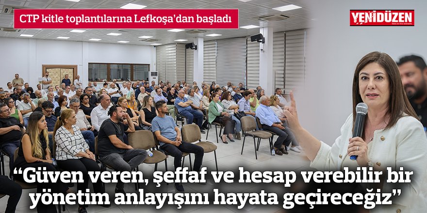 “Güven veren, şeffaf ve hesap verebilir bir yönetim anlayışını hayata geçireceğiz”