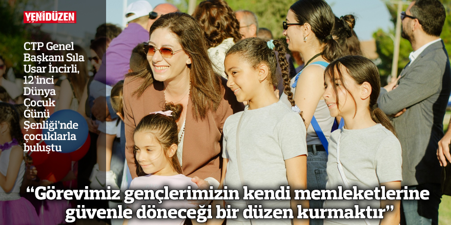“Görevimiz gençlerimizin kendi memleketlerine güvenle döneceği bir düzen kurmaktır”