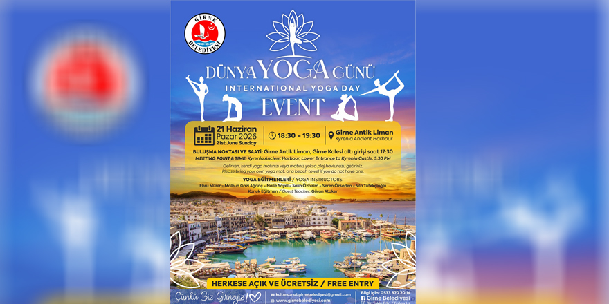 Girne’de “Dünya Yoga Günü” etkinliği düzenleniyor