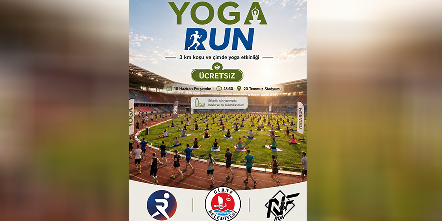 Girne 20 Temmuz Stadyumu’nda “Yoga Run” etkinliği düzenlenecek