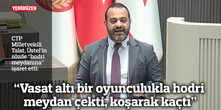 "Vasat altı bir oyunculukla hodri meydan çekti, koşarak kaçtı"