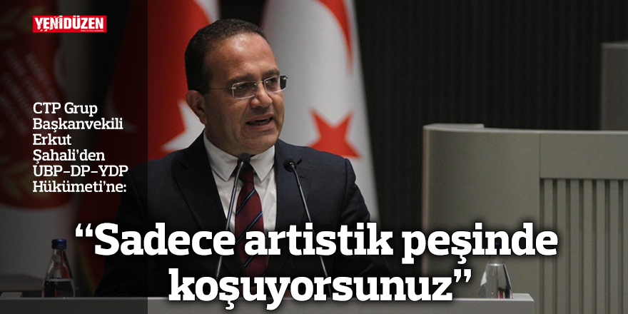 “Sadece artistik peşinde koşuyorsunuz”