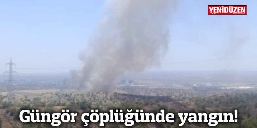 Güngör çöplüğünde yangın