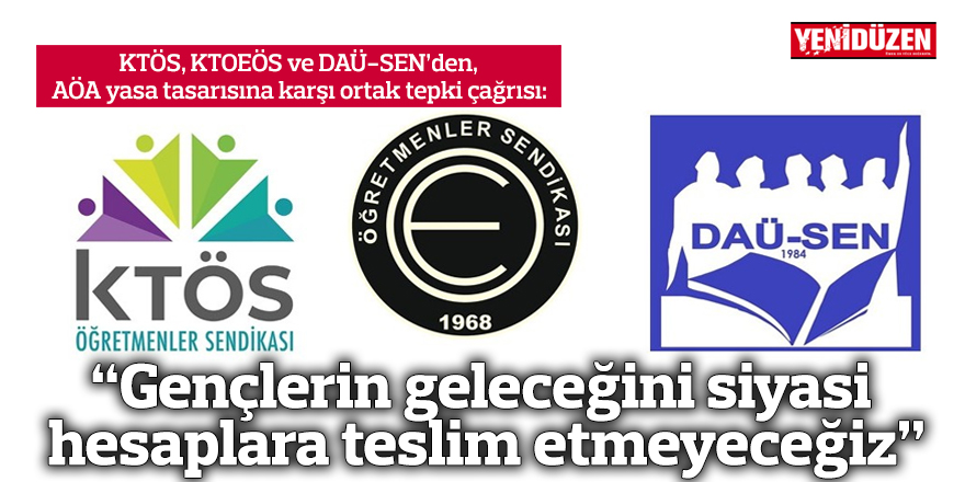 “Gençlerin geleceğini siyasi hesaplara teslim etmeyeceğiz”
