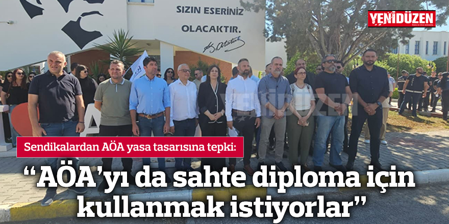 “AÖA’yı da sahte diploma için kullanmak istiyorlar”