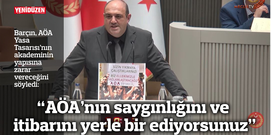 “AÖA’nın saygınlığını ve itibarını yerle bir ediyorsunuz”