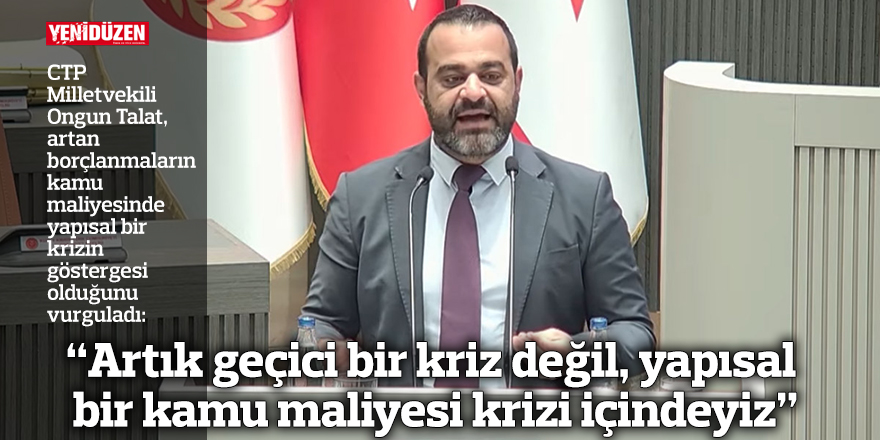 “Artık geçici bir kriz değil, yapısal bir kamu maliyesi krizi içindeyiz”