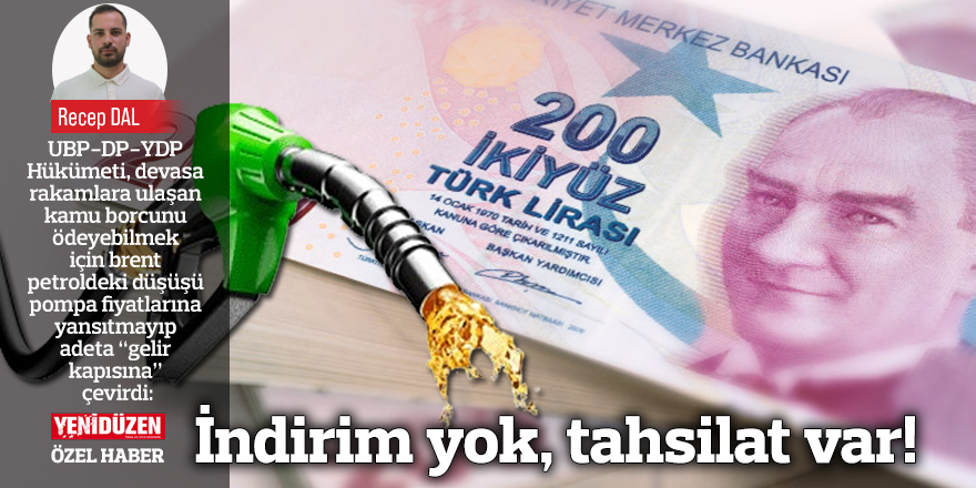 İndirim yok, tahsilat var!