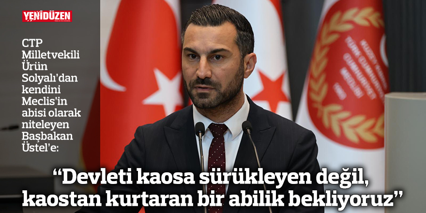 “Devleti kaosa sürükleyen değil, kaostan kurtaran bir abilik bekliyoruz”