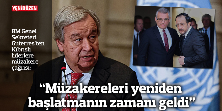 "Müzakereleri yeniden başlatmanın zamanı geldi"