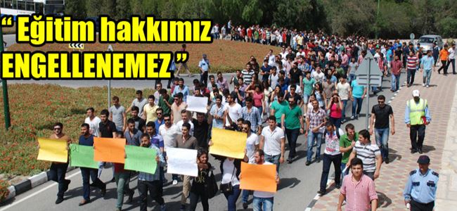 Kürt öğrenciler eylem yaptı