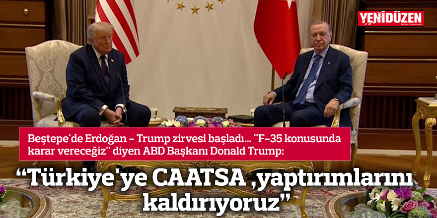 "Türkiye'ye CAATSA yaptırımlarını kaldırıyoruz"