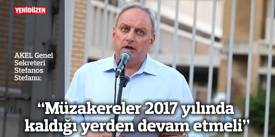 “Müzakereler 2017 yılında kaldığı yerden devam etmeli”