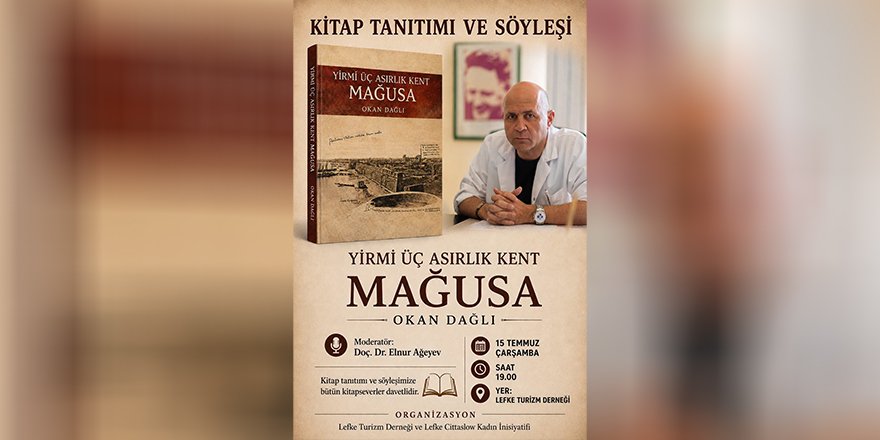 Okan Dağlı’nın yeni kitabı Lefke'de tanıtılacak
