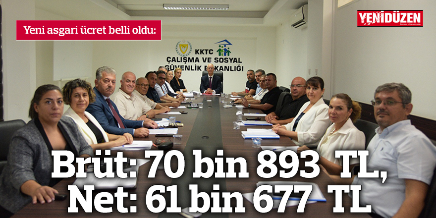 Brüt: 70 bin 893  TL, Net: 61 bin 677  TL