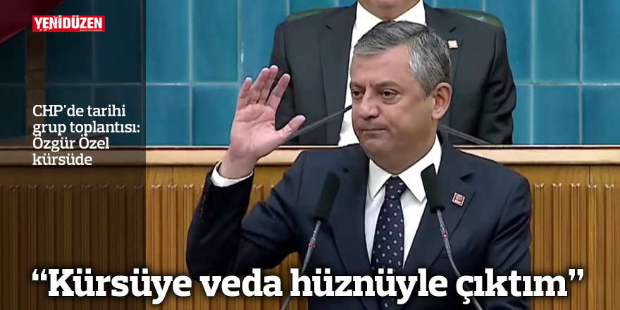 "Kürsüye veda hüznüyle çıktım"