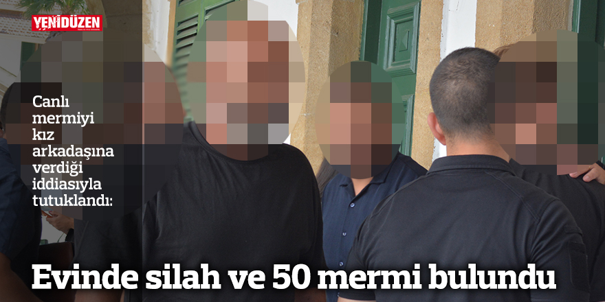 Evinde silah ve 50 mermi bulundu
