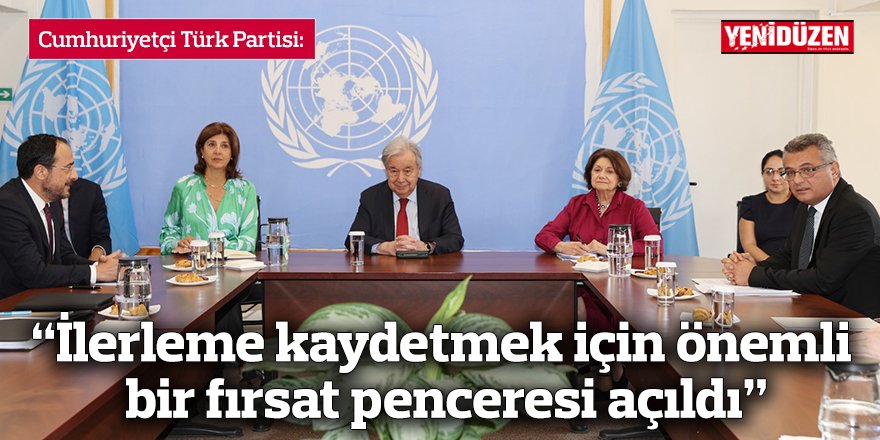 “İlerleme kaydetmek için önemli bir fırsat penceresi açıldı”