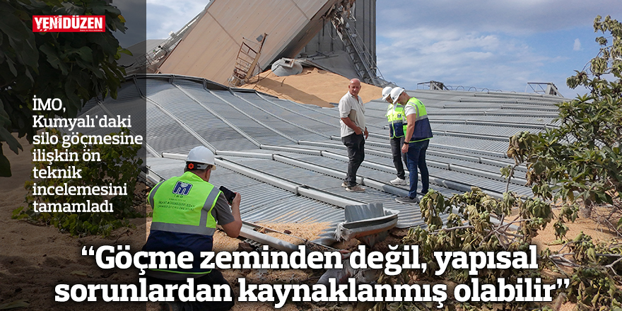 “Göçme zeminden değil, yapısal sorunlardan kaynaklanmış olabilir”