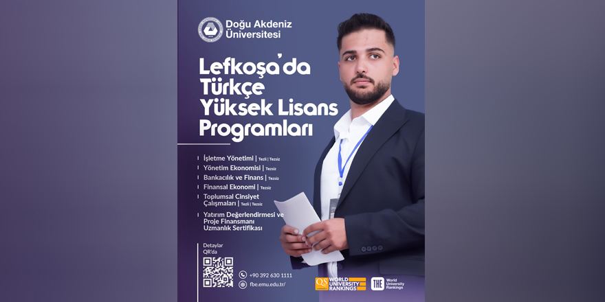 DAÜ Lefkoşa’daki yüksek lisans programlarıyla akademik fırsatlar sunuyor