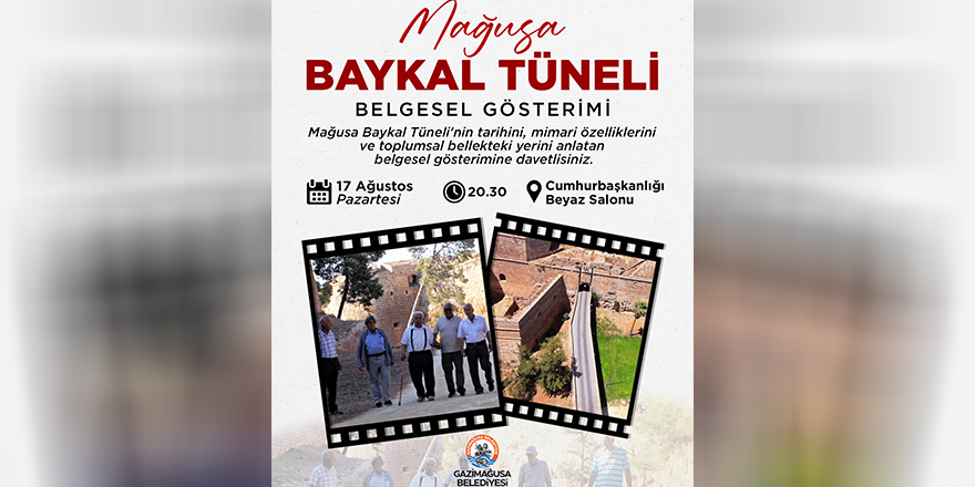 Baykal Tüneli Belgeseli gösterimi yapılıyor